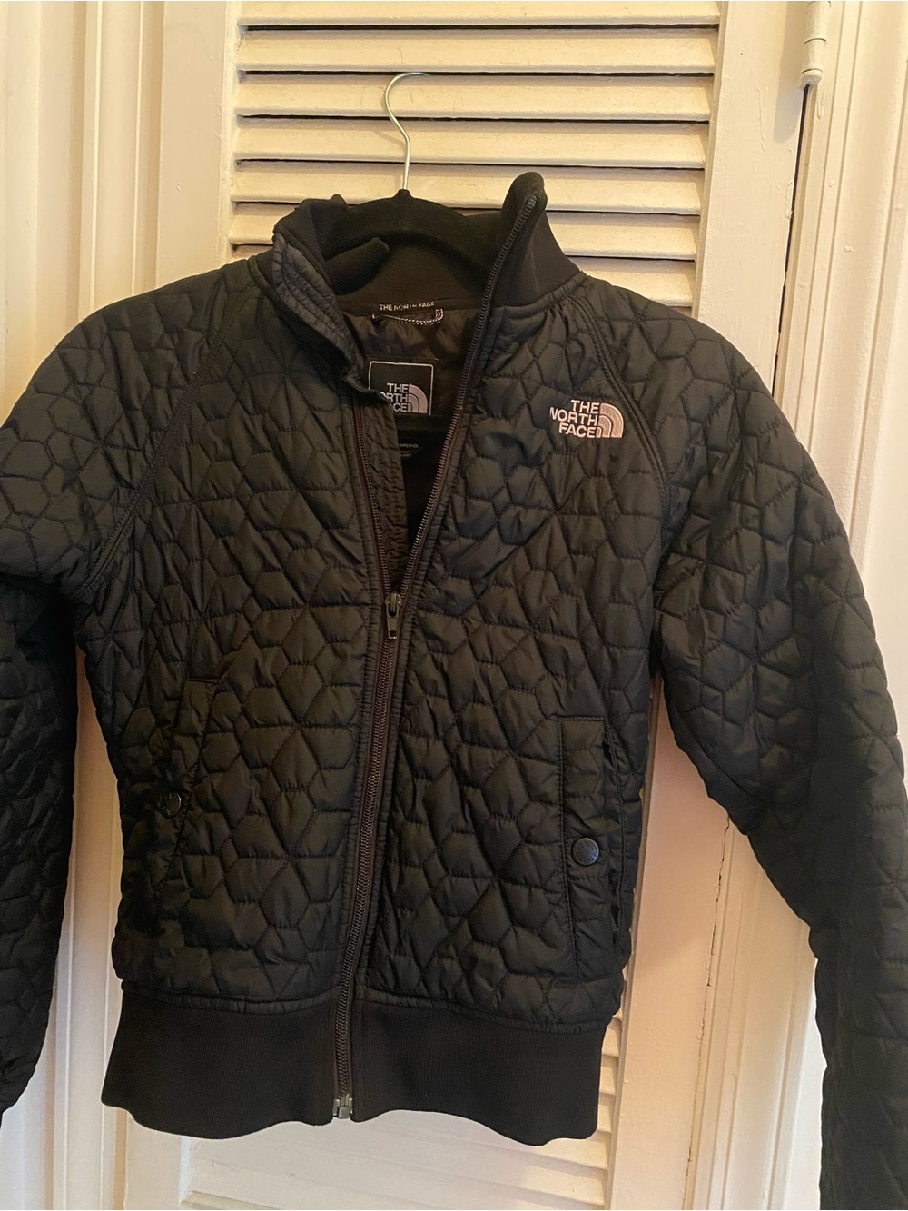 The North Face Black Quilted Bomber Jacket